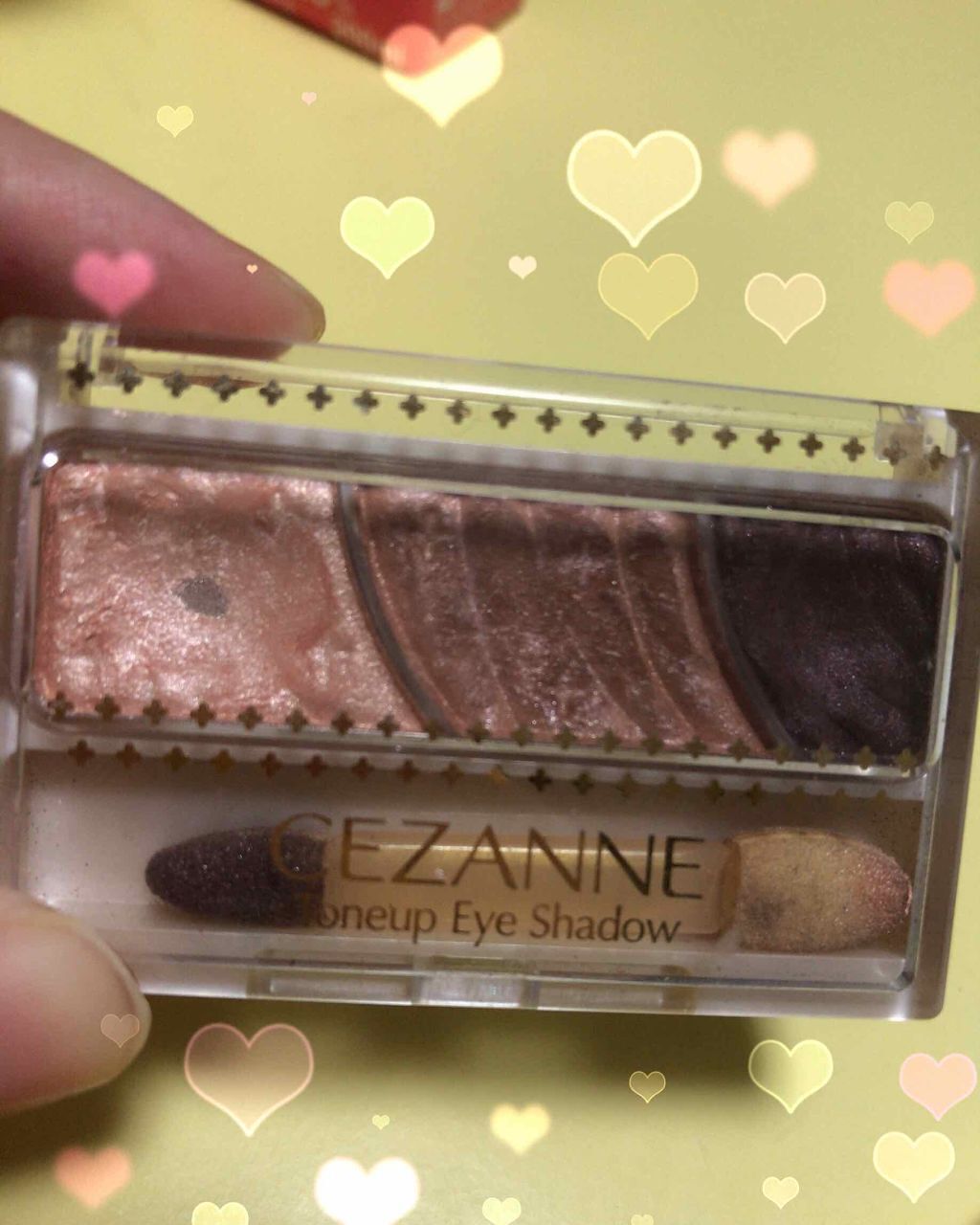 トーンアップアイシャドウ/CEZANNE/アイシャドウパレットを使ったクチコミ（1枚目）