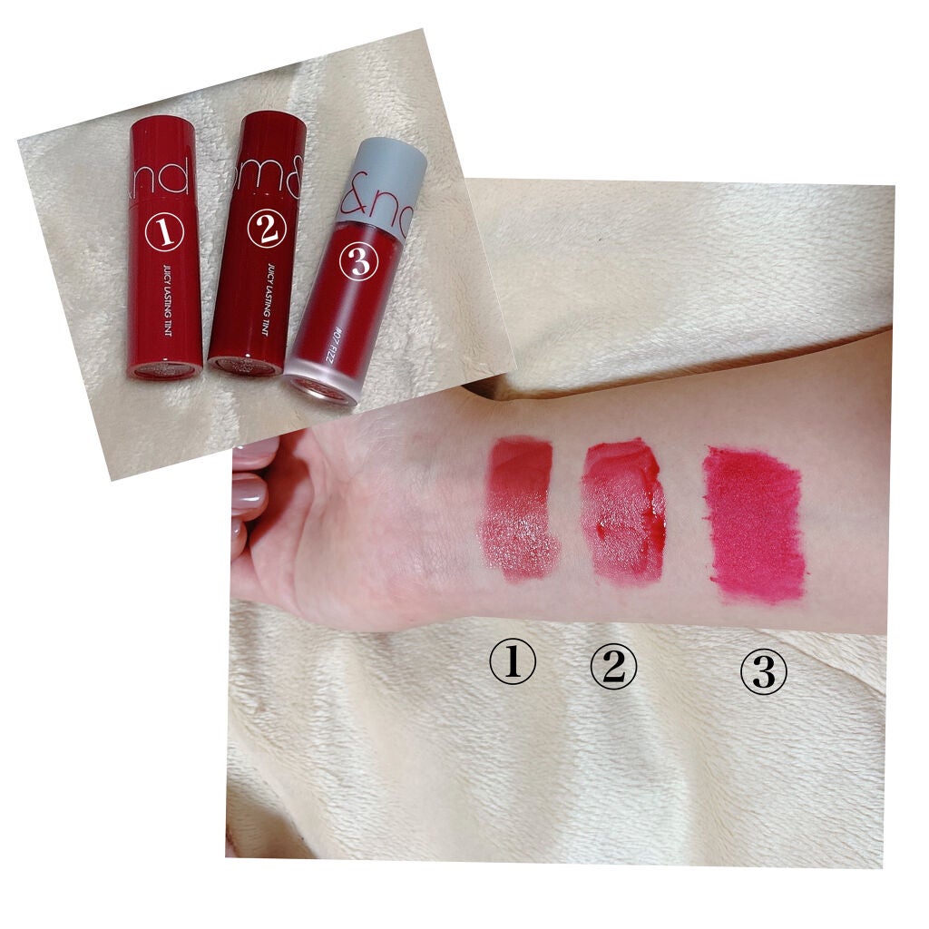 ベストティントエディション ミニリップキット/rom&nd/リップティントを使ったクチコミ(2枚目)