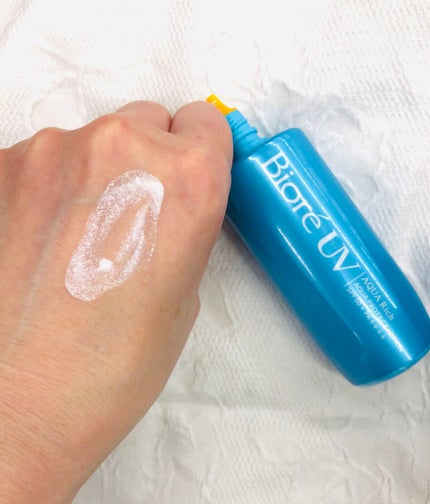 ビオレUV アクアリッチ アクアプロテクトローション(水層パック)/ビオレ/日焼け止めローションを使ったクチコミ(4枚目)