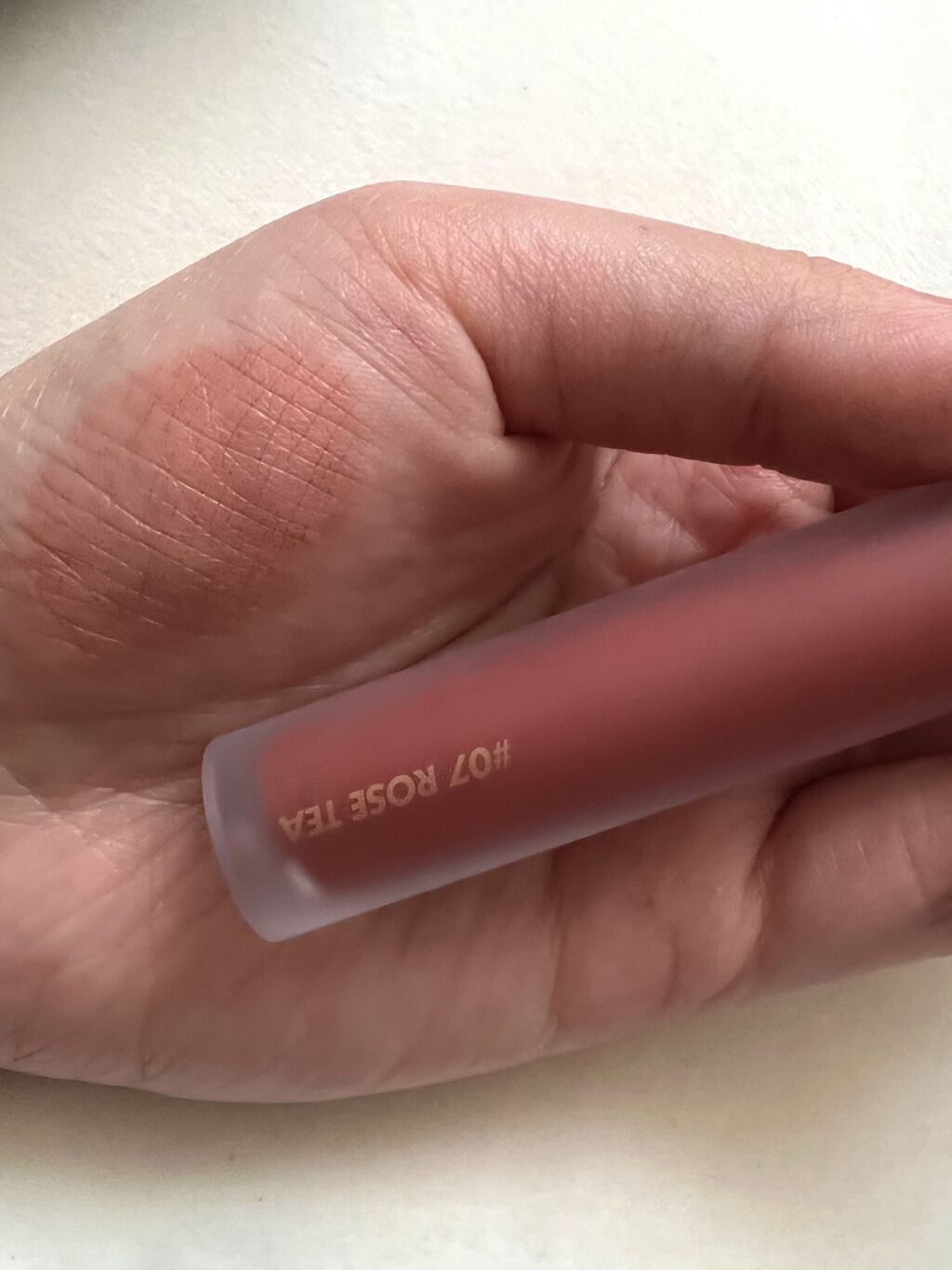 ミルクティーベルベットティント/rom&nd/リップティントを使ったクチコミ（3枚目）