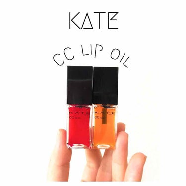 1本5役のCCオイルリップ💄✧*。

✼••┈┈┈┈••✼••┈┈┈┈••✼

▼KATE／CCオイルリップ
✾color:(全4色 ※8/1に新色発売！)
・01 RED SPICE
・03 SHEE