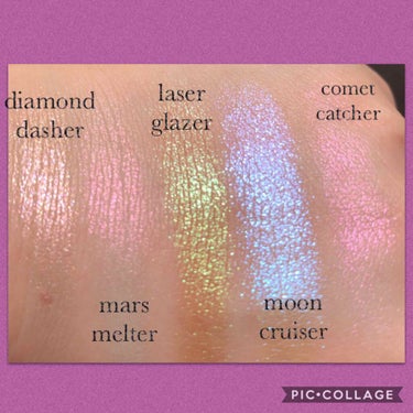 space age highlighter/Kaleidos Makeup/ハイライトを使ったクチコミ（7枚目）