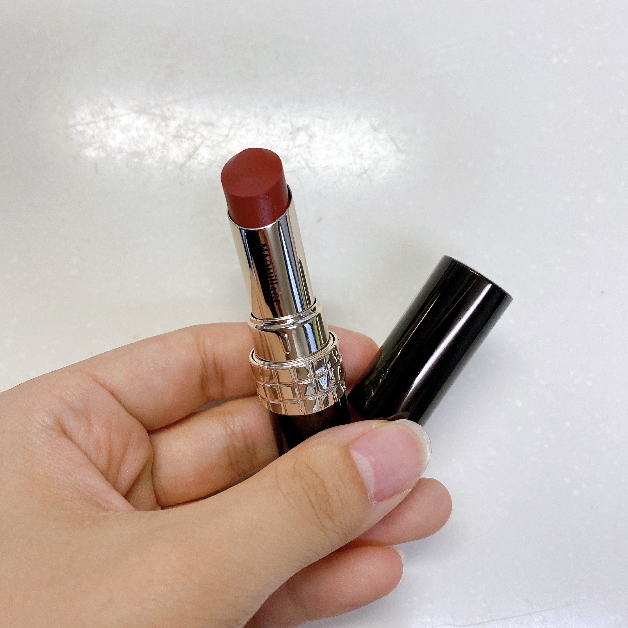 ドラマティックエッセンスルージュ RD502/マキアージュ/口紅を使ったクチコミ（2枚目）