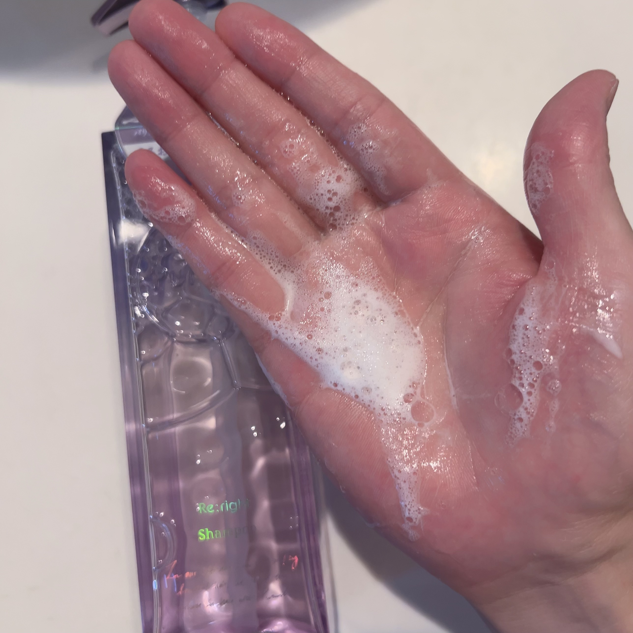 プルント リライト美容液シャンプー/トリートメント シャンプー本体 380ml/Purunt./市販シャンプーを使ったクチコミ（2枚目）