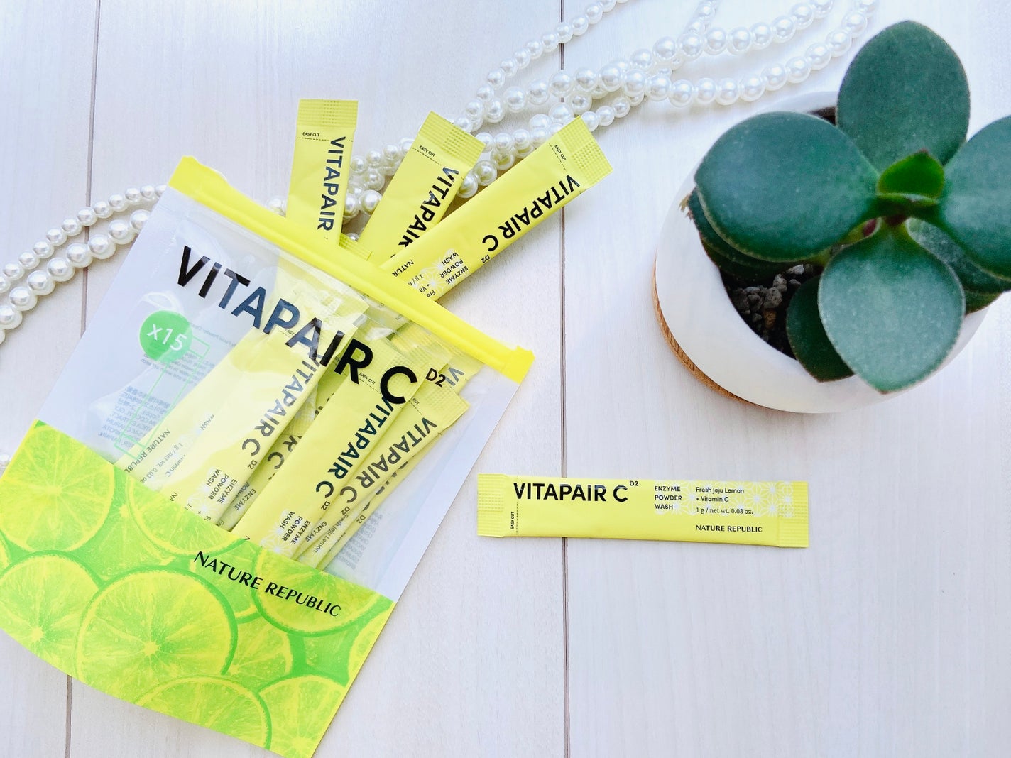 ビタペアC酵素洗顔パウダー/ネイチャーリパブリック/洗顔パウダーを使ったクチコミ(4枚目)