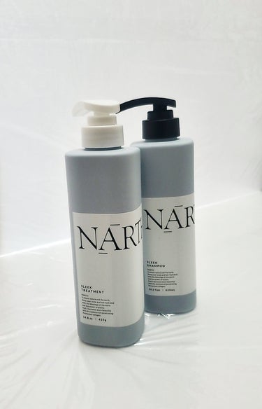 NARTH スリーク&リラックスシャンプー／トリートメントのクチコミ「世界初*1浸透発酵コラーゲン*2を使用したシャンプー&リンスで
くせ毛、うねりを抑えてしっかり.....」（1枚目）