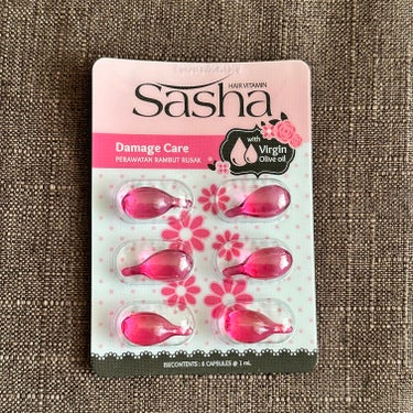 Sasha ヘアビタミン ピンク（ダメージケア）のクチコミ「💄キャンドゥで買えるサラサラヘアオイル ✨💄


Sasha
ヘアビタミン ピンク
ダメージケ.....」（1枚目）