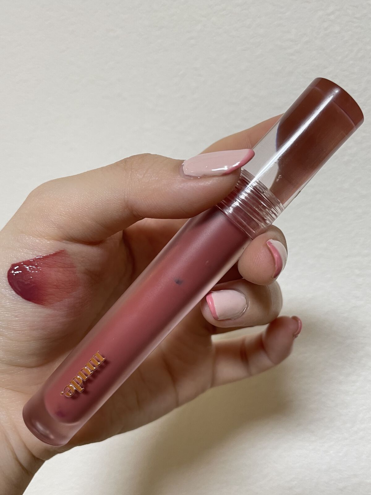 グラッセリップティント/mude./リップティントを使ったクチコミ（2枚目）