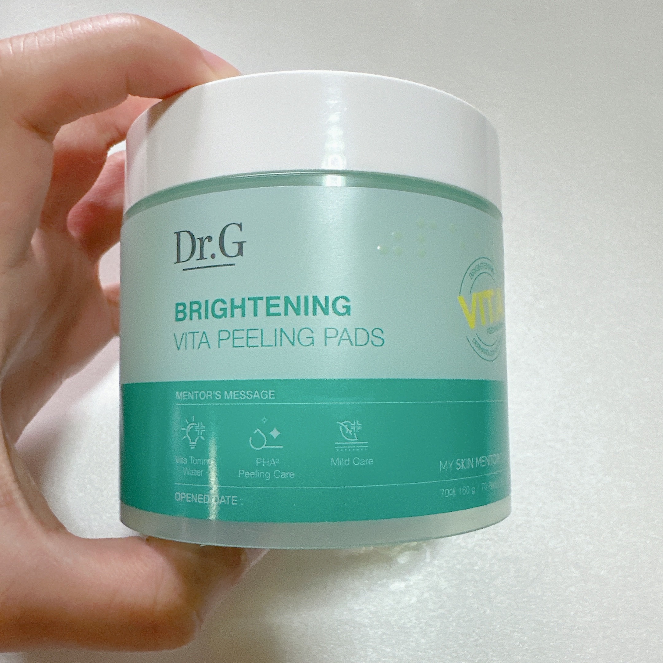 ブライトニングビタピーリングパッド/Dr.G/トナーパッドを使ったクチコミ（2枚目）
