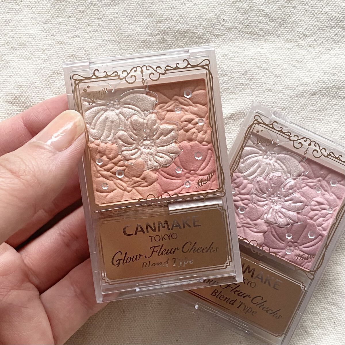 グロウフルールチークス（ブレンドタイプ）/キャンメイク/パウダーチークを使ったクチコミ（1枚目）