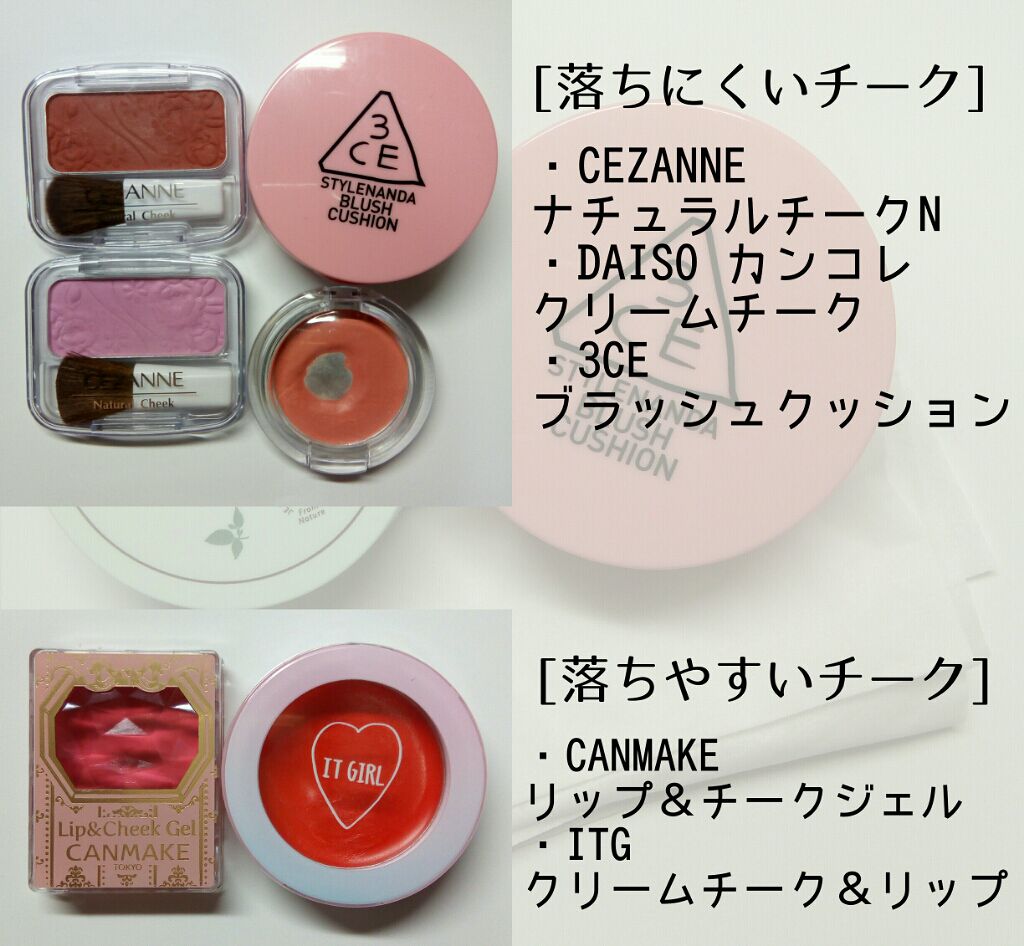 3CE BLUSH CUSHION #PINK/3CE/ジェル・クリームチークを使ったクチコミ（3枚目）