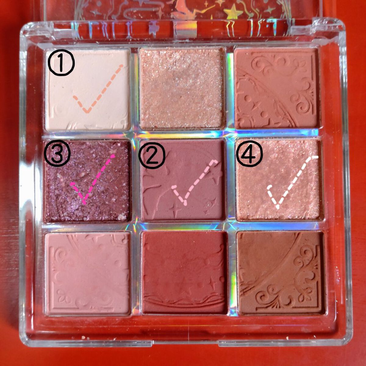 クォーツ 9色アイシャドウパレット(ドリームランドアイシャドウ)/ZEESEA/アイシャドウパレットを使ったクチコミ（2枚目）