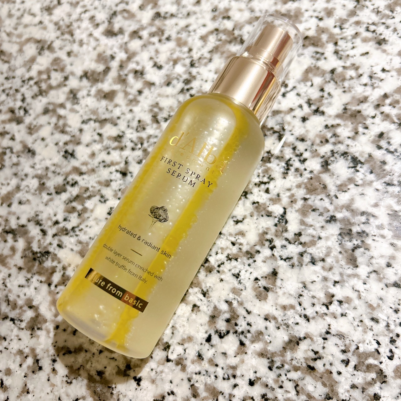 ダルバ ホワイトトリュフファーストスプレーセラム/ダルバ/ミスト状化粧水を使ったクチコミ（1枚目）