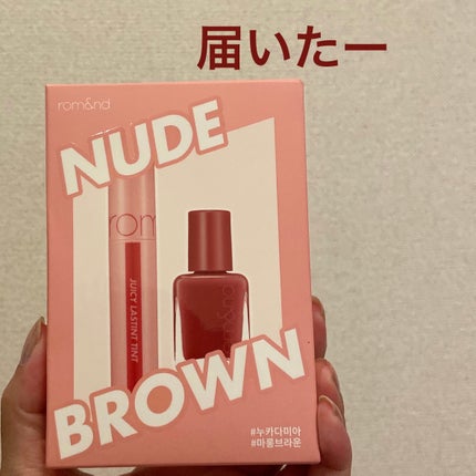 ジューシーラスティングティント/rom&nd/リップティントを使ったクチコミ(1枚目)