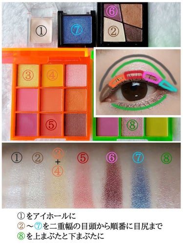 UR GLAM　BLOOMING EYE COLOR PALETTE/U R GLAM/アイシャドウパレットを使ったクチコミ（3枚目）