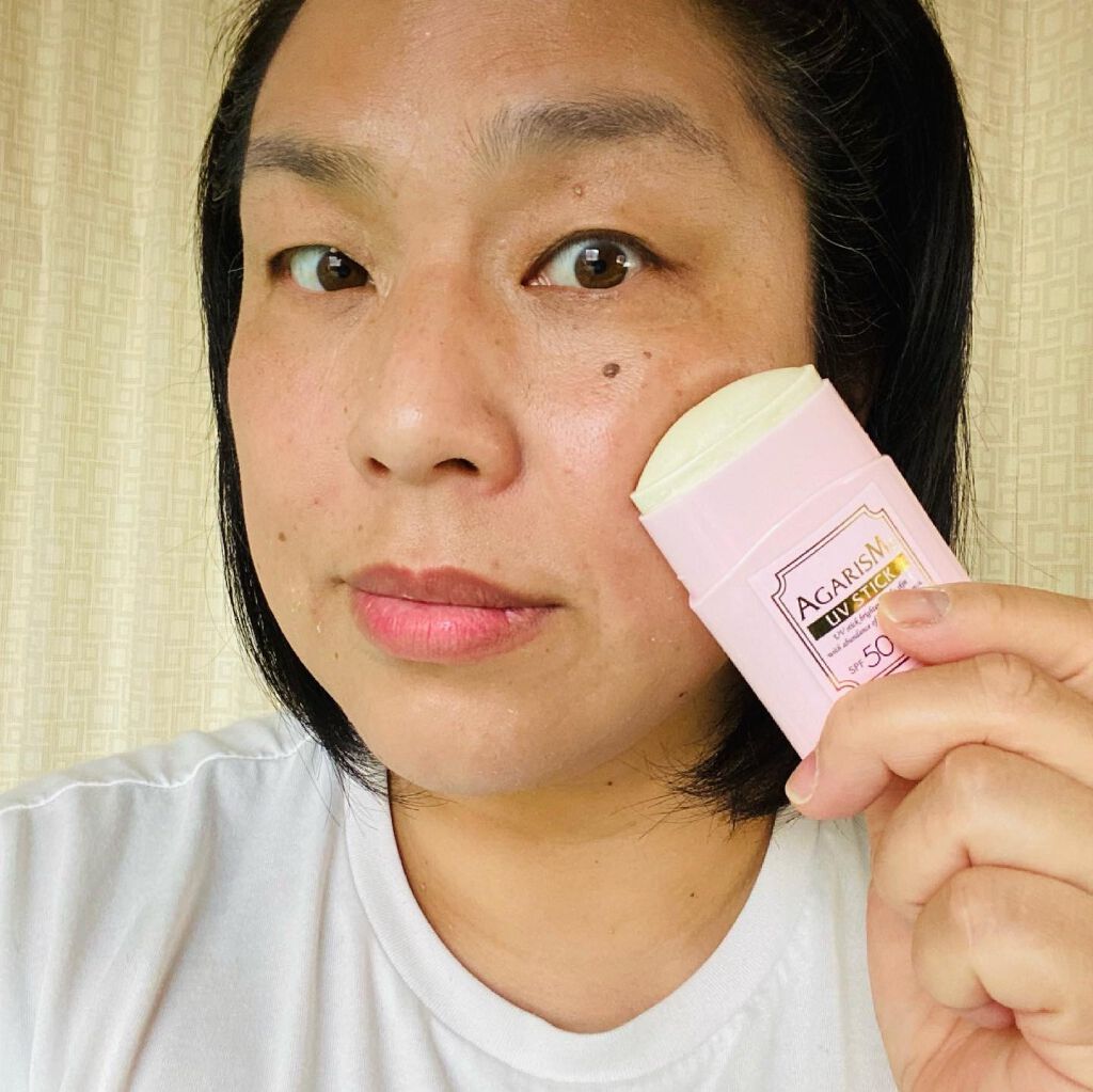 トーンアップUVスティック/AGARISM/日焼け止めスティックを使ったクチコミ(6枚目)