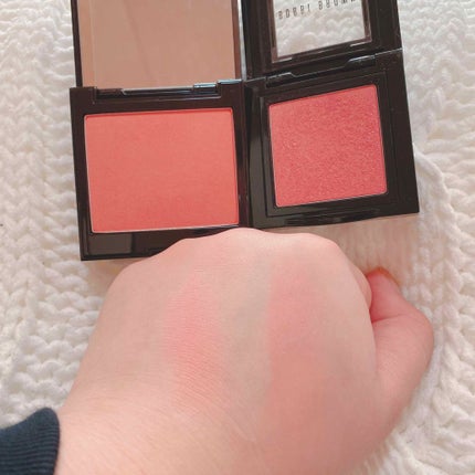 BOBBI BROWN シマー ブラッシュのクチコミ「日本人の肌に幸福感を足してくれるチーク
#ボビイブラウン
#シマーブラッシュ
コーラルで.....」(3枚目)