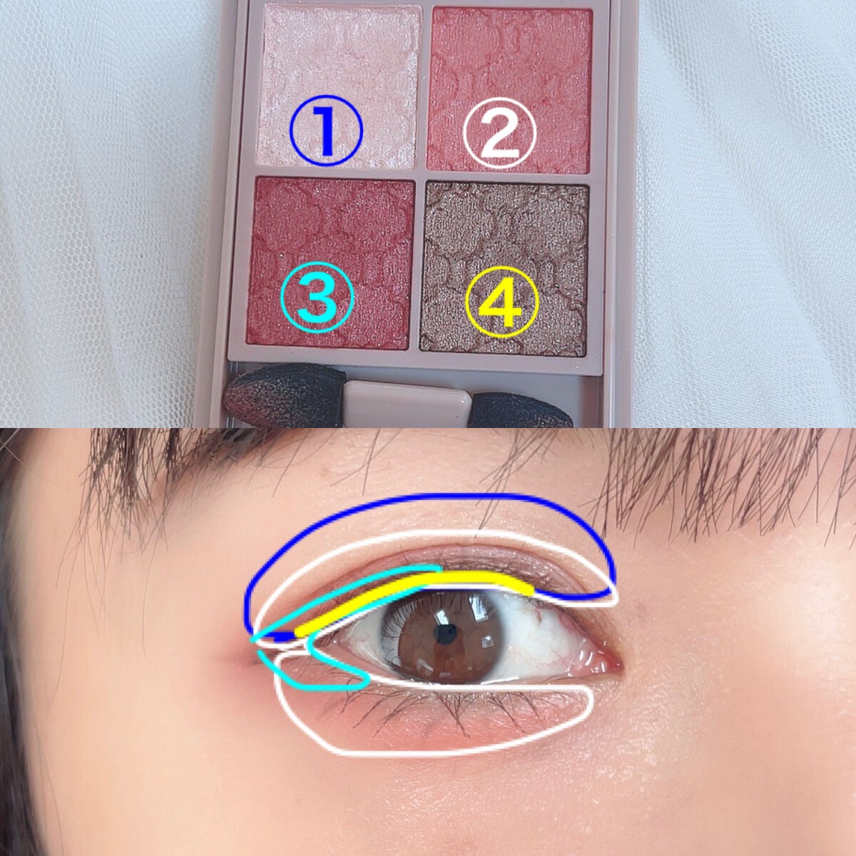 グロッシーリッチ アイズ N/Visée/アイシャドウパレットを使ったクチコミ(2枚目)