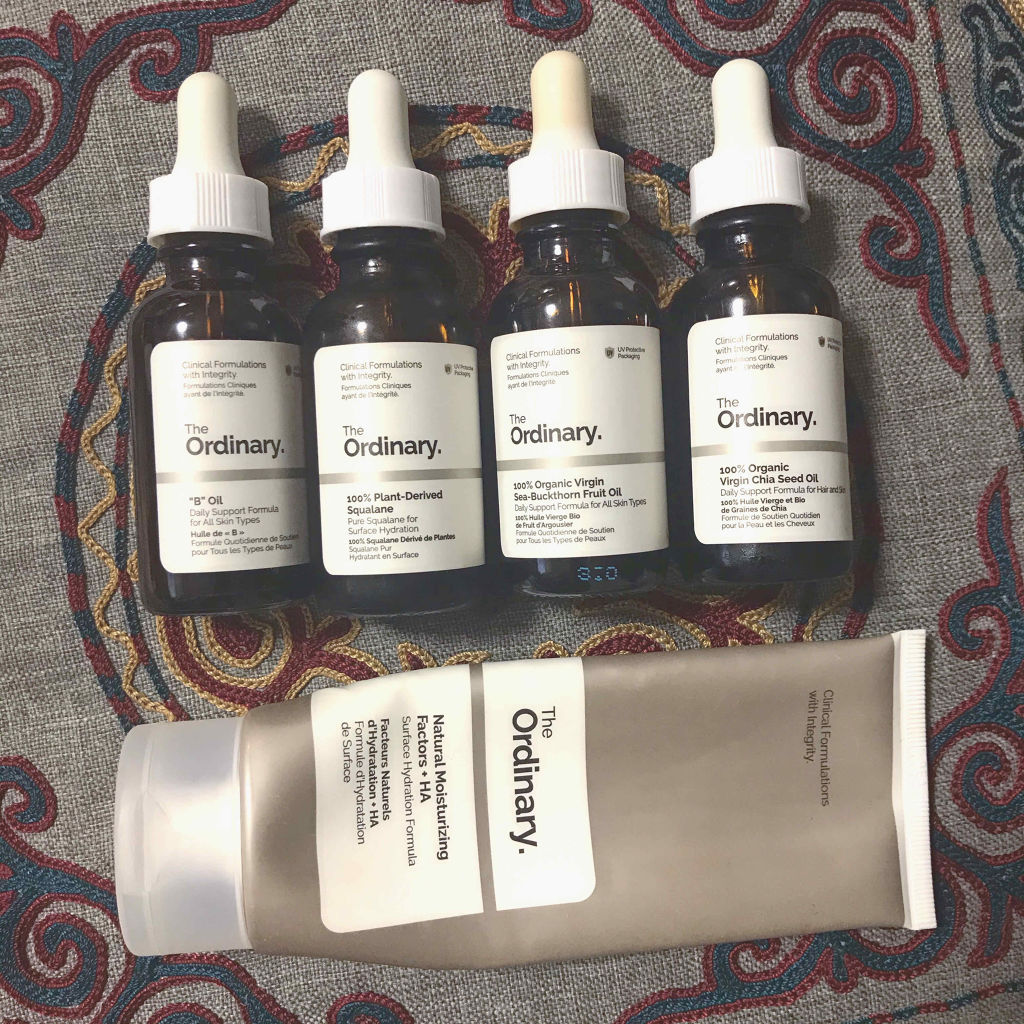 私の愛する 〜 The Ordinary 〜

説明しなくても、もうジオーディナリーの商品は皆さん調べたり人気商品は結構細かくネットに載ってるのであえて説明しませんが、私はジオーディナリーの商品は20種類ほど試して、その中で自分に合うものを