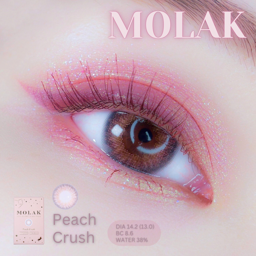 MOLAK 1month ピーチクラッシュ/MOLAK/１ヶ月（１MONTH）カラコンを使ったクチコミ（1枚目）