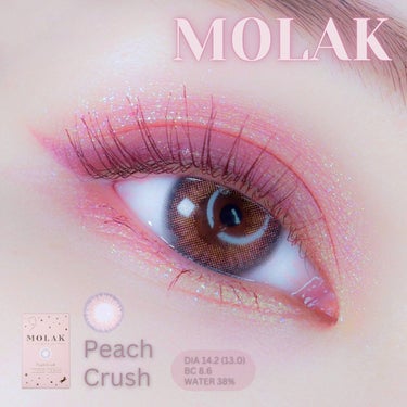 MOLAK 1month ピーチクラッシュ/MOLAK/１ヶ月（１MONTH）カラコンの画像