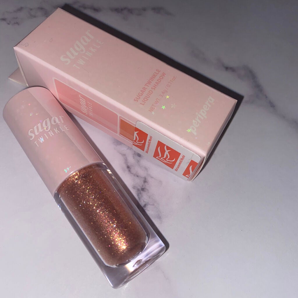 シュガー トゥインクル リキッド シャドウ/PERIPERA/リキッドアイシャドウを使ったクチコミ(1枚目)