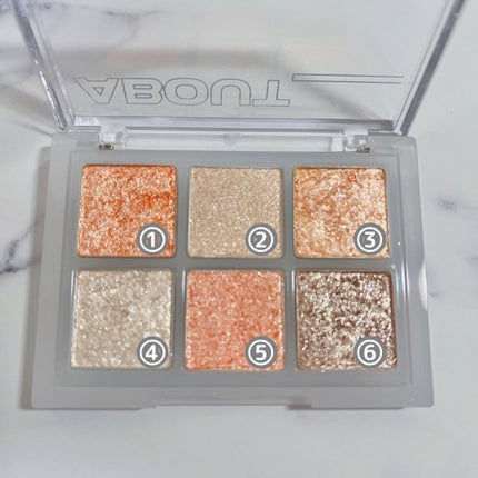 オーマイグリッターポップ/ABOUT TONE/アイシャドウパレットを使ったクチコミ(3枚目)