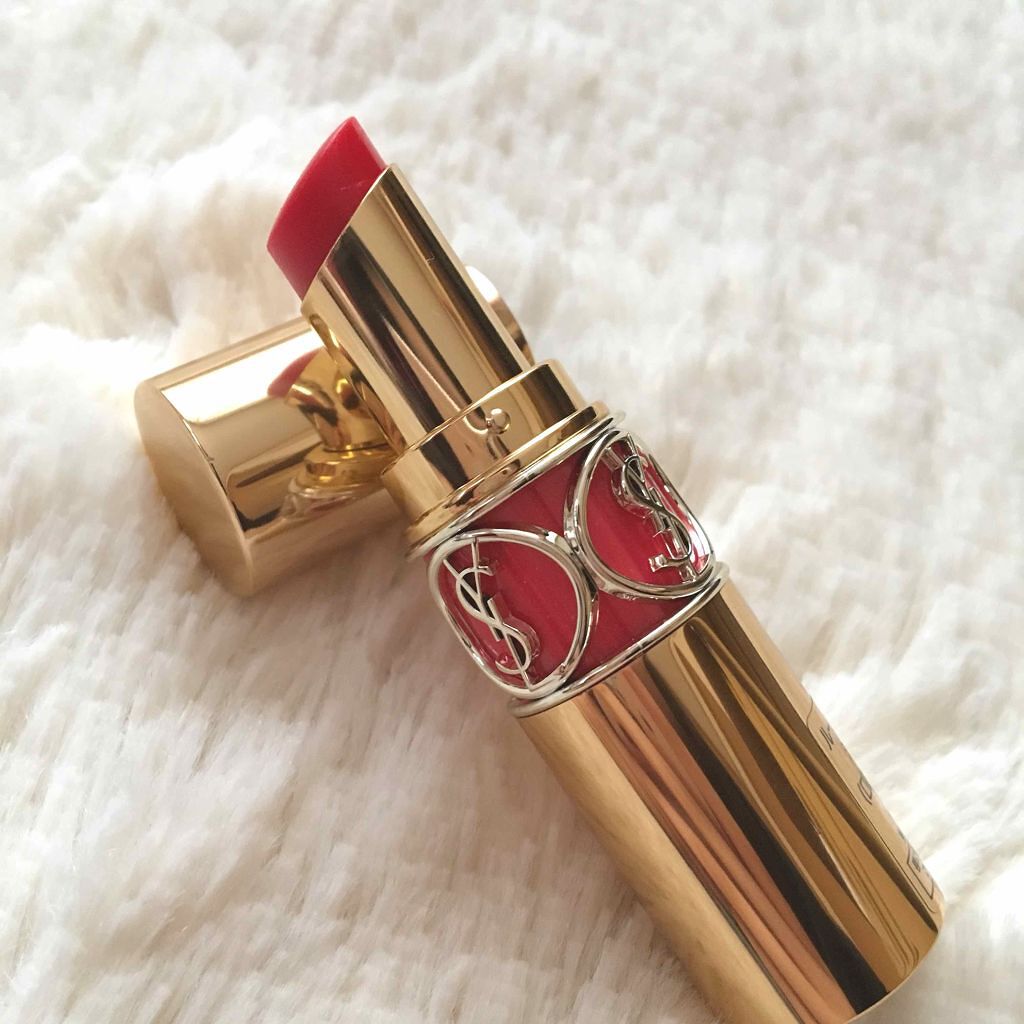 ルージュ ヴォリュプテ シャイン/YVES SAINT LAURENT BEAUTE/口紅を使ったクチコミ(2枚目)