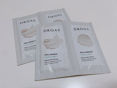 DROAS シルキーシャンプー／トリートメント
（10ｇ／10ｇ）
2020/11/27〜2020/12/2

ショートヘアなので1個で3日分、2つ買ったので6日分使用しました。

第一印象トイレの芳香