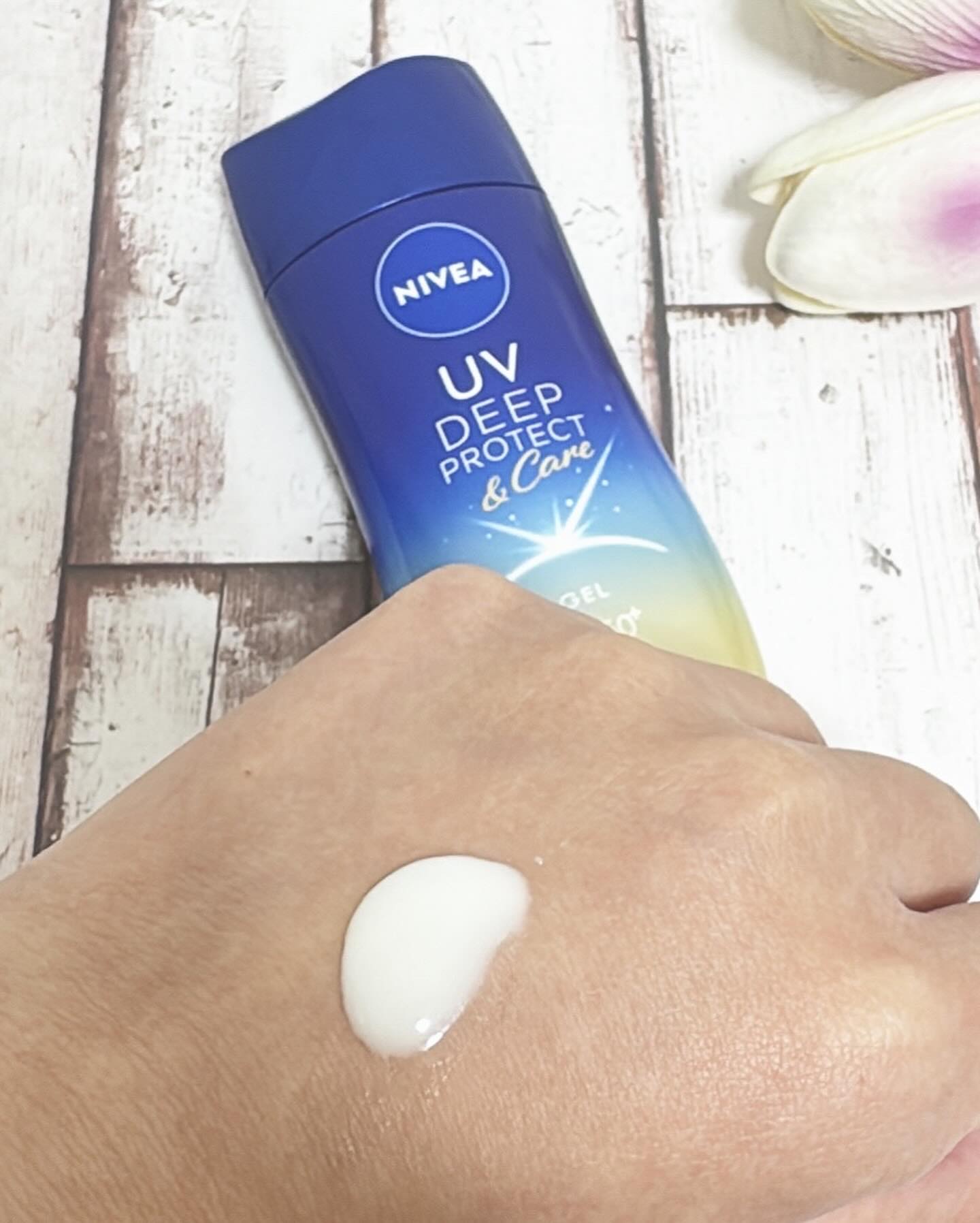 ニベアUV ディープ プロテクト＆ケア ジェル/ニベア/日焼け止めジェルを使ったクチコミ（2枚目）