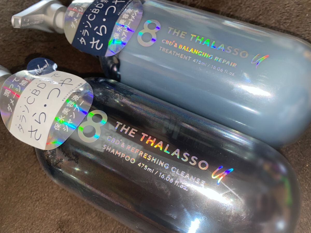 エイトザタラソ ユー CBD＆リフレッシング クレンズ 美容液シャンプー／CBD＆バランシング ダメージリペア 美容液ヘアトリートメント/エイトザタラソ/市販シャンプーを使ったクチコミ（1枚目）