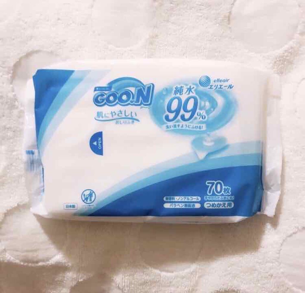 グーンおしりふき/エリエール/ティッシュを使ったクチコミ(1枚目)