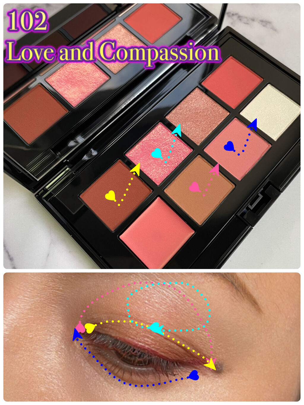 ブルーミング メイクアップキットA（クリームパレット）/Celvoke/メイクアップキットを使ったクチコミ（3枚目）