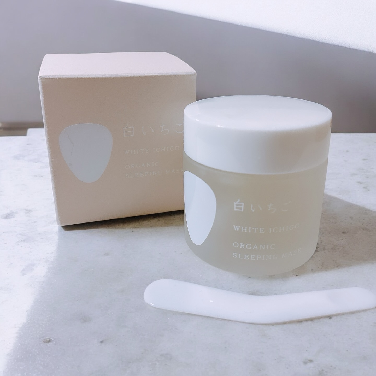 オーガニック スリーピング マスク/WHITE ICHIGO/フェイスクリームを使ったクチコミ（1枚目）