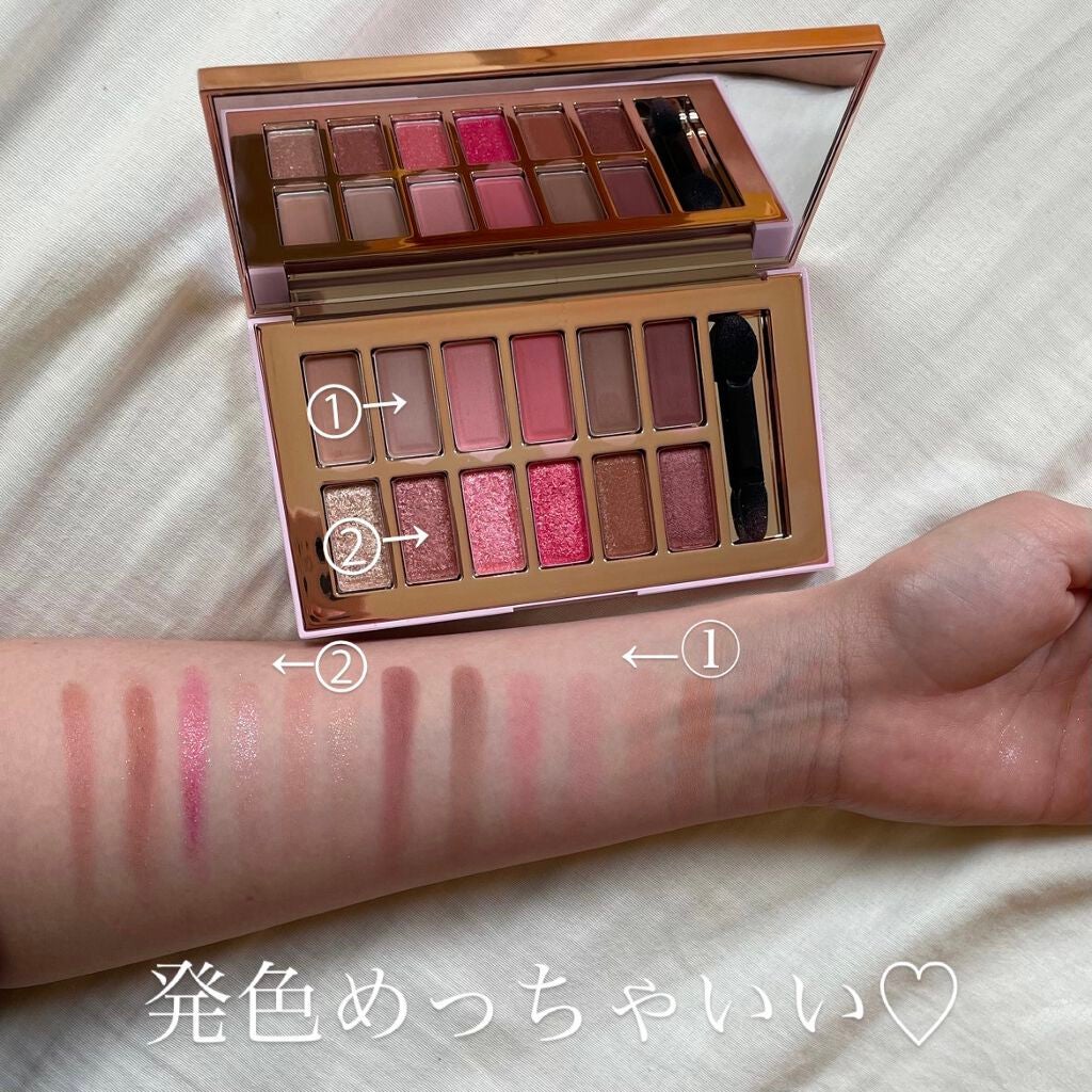 バレンタインボックス3ローズモーメント/VAVI MELLO/アイシャドウパレットを使ったクチコミ(2枚目)