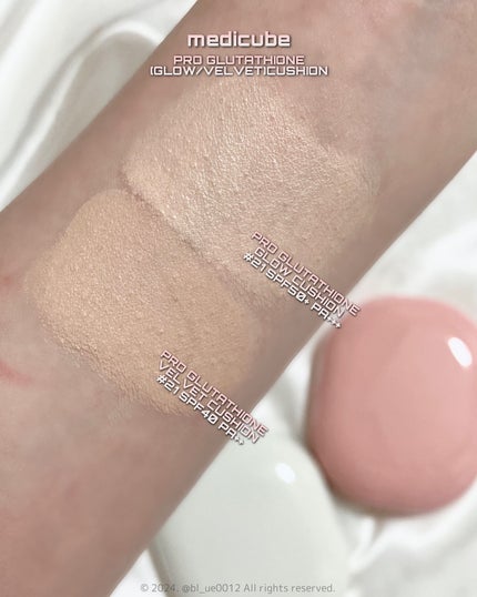 プロ グルタチオン グロウクッションファンデーション/MEDICUBE/クッションファンデーションを使ったクチコミ(7枚目)