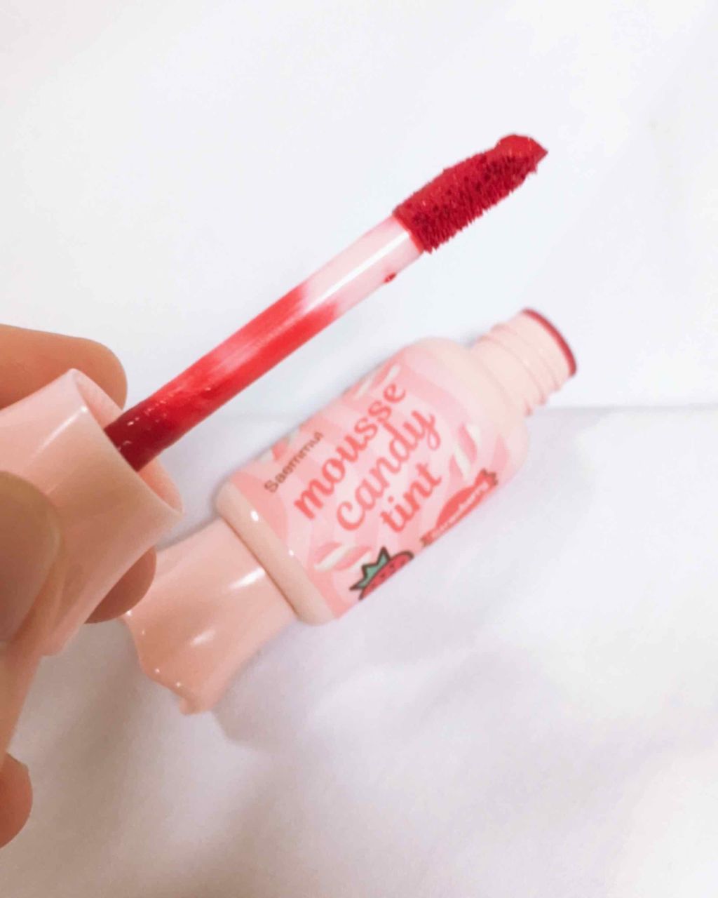 ムース キャンディー ティント/the SAEM/リップティントを使ったクチコミ（1枚目）