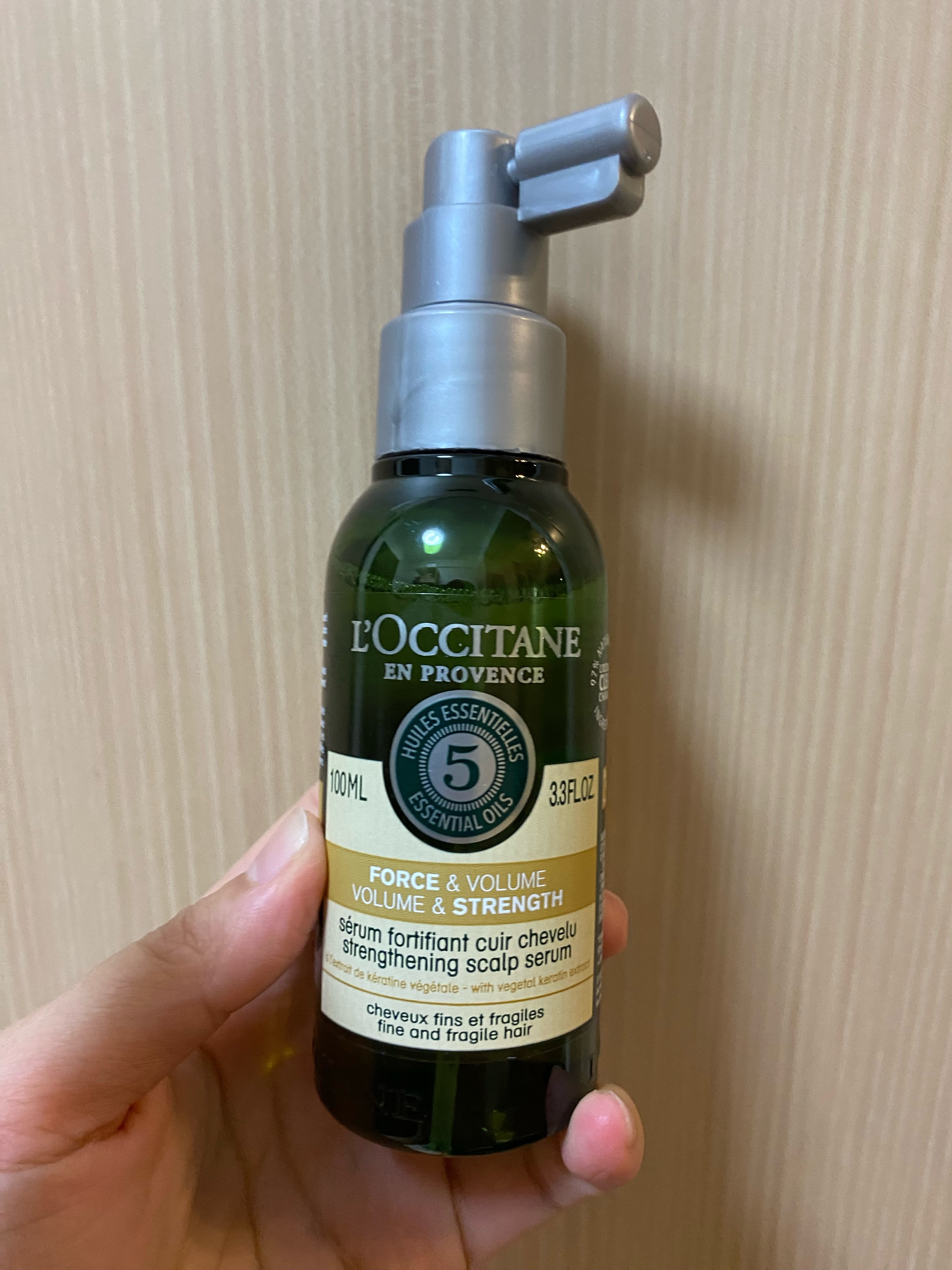 ファイブハーブス ボリューム＆ストレングス スカルプセラム/L'OCCITANE/頭皮ローションを使ったクチコミ（1枚目）