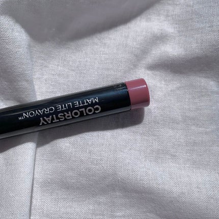 レブロン カラーステイ マット ライト クレヨン/REVLON/口紅を使ったクチコミ(5枚目)