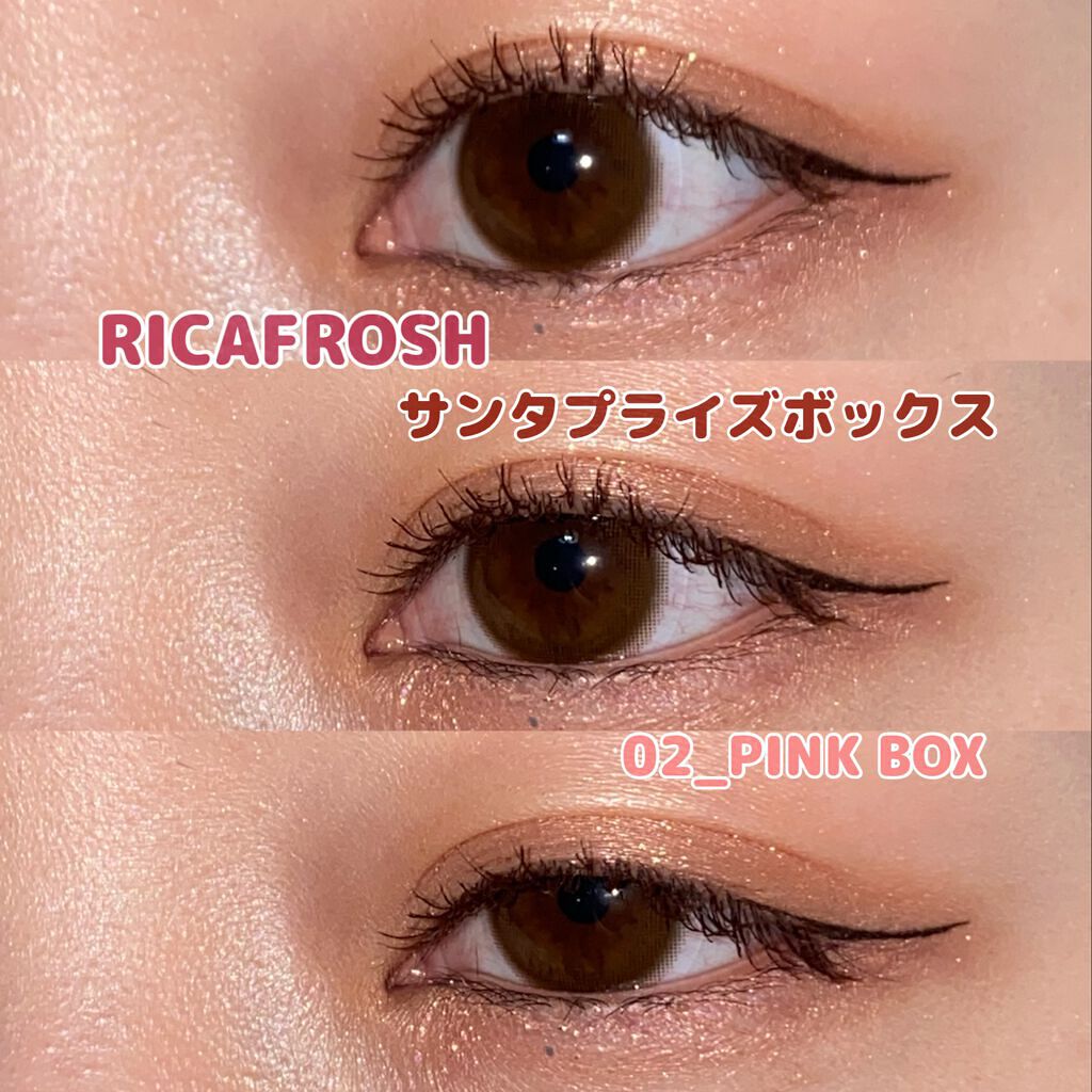 サンタプライズボックス/RICAFROSH/メイクアップキットを使ったクチコミ（1枚目）