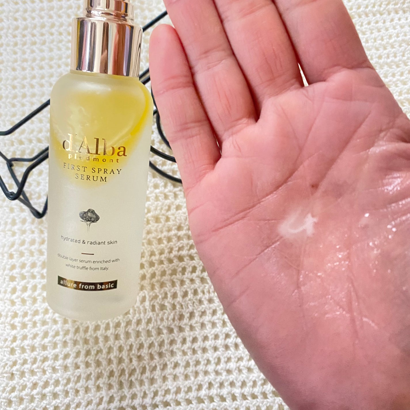 ダルバ ホワイトトリュフファーストスプレーセラム/ダルバ/ミスト状化粧水を使ったクチコミ(5枚目)