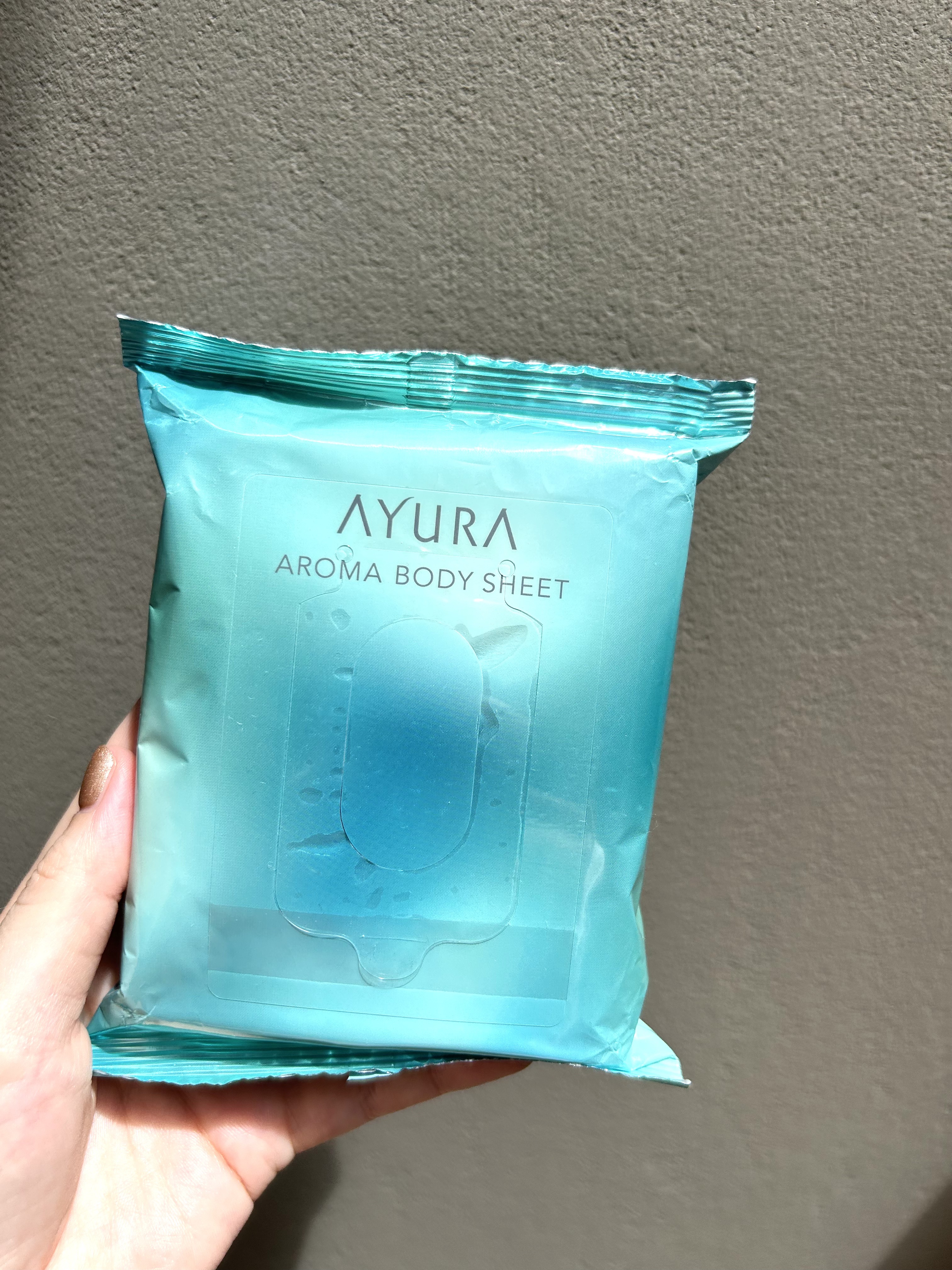 アロマボディシート 15枚入/AYURA/ボディシートを使ったクチコミ（3枚目）