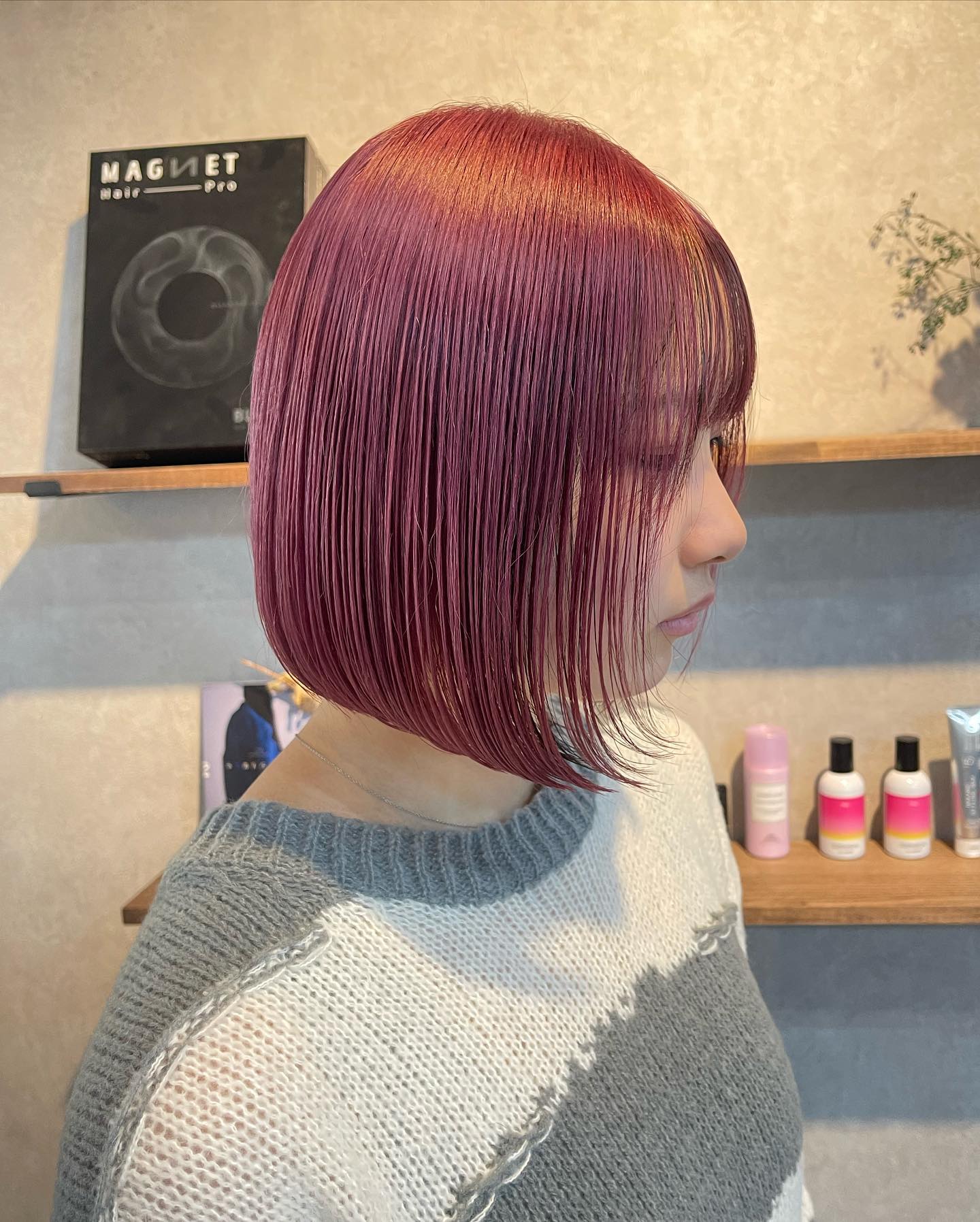 ピンクかわい〜
ボブも任せてね、