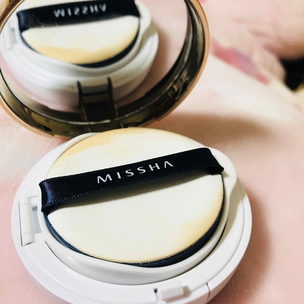 M クッション ファンデーション(モイスチャー)/MISSHA/クッションファンデーションを使ったクチコミ(2枚目)