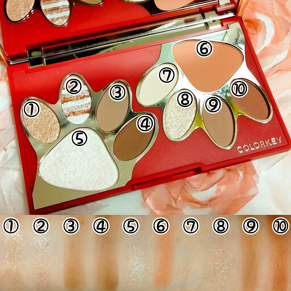トラ十色アイシャドウパレット/COLORKEY/アイシャドウパレットを使ったクチコミ(5枚目)