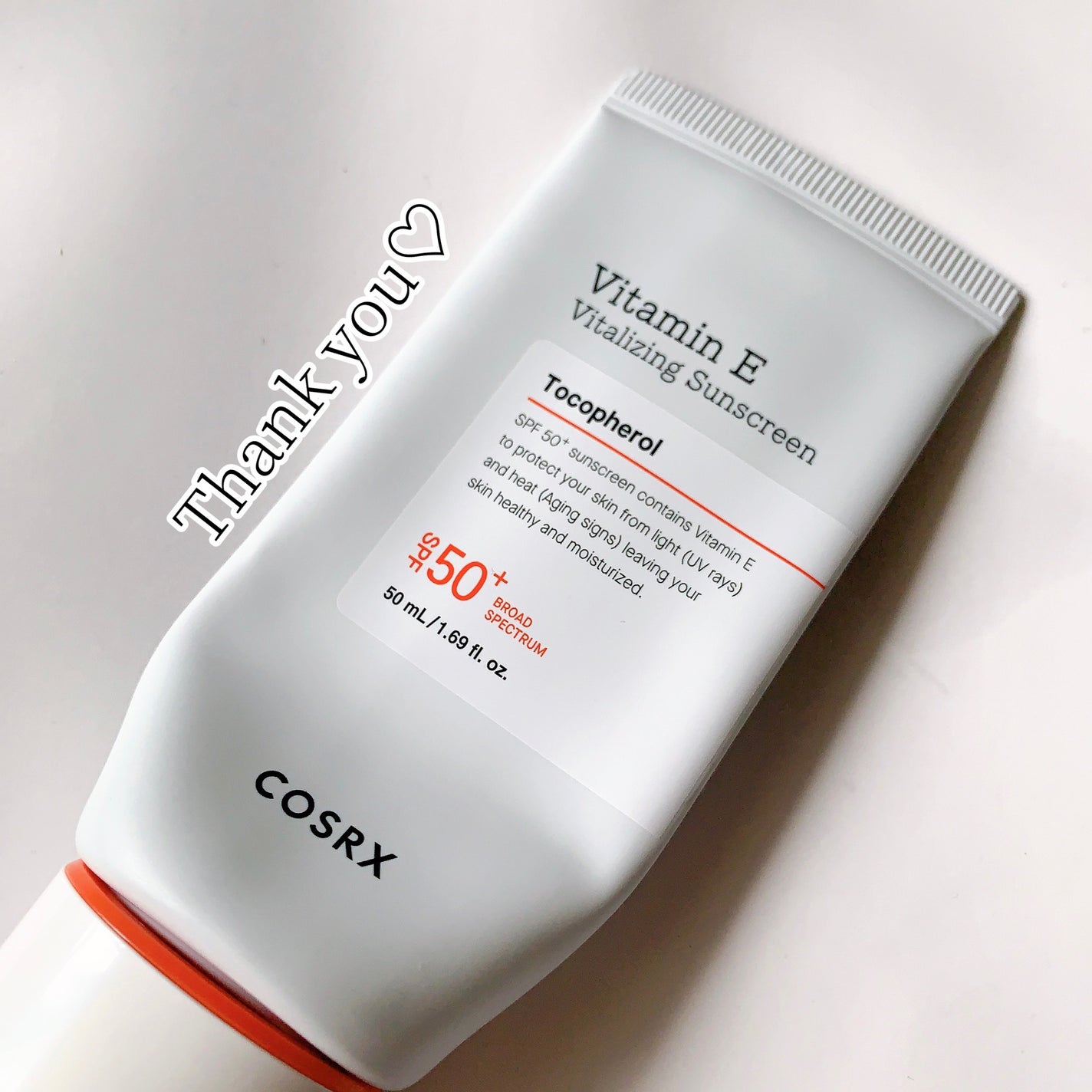 ビタミンEバイタライジングUVクリーム SFP50+/COSRX/日焼け止めクリームを使ったクチコミ(1枚目)
