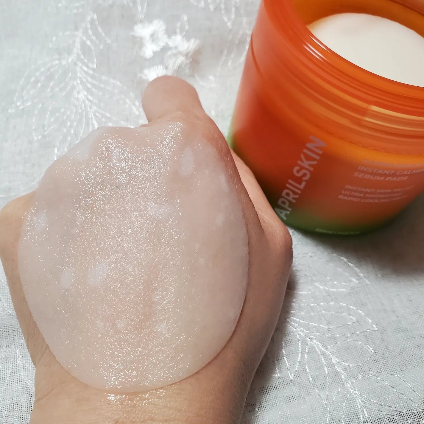 カロテンIPMP(TM) ブレミッシュカーミングセラムパッド/APRILSKIN/トナーパッドを使ったクチコミ(3枚目)