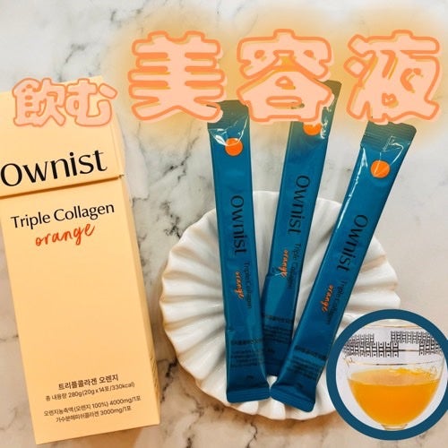 トリプルコラーゲン オレンジ/Ownist/美容サプリメントを使ったクチコミ(1枚目)
