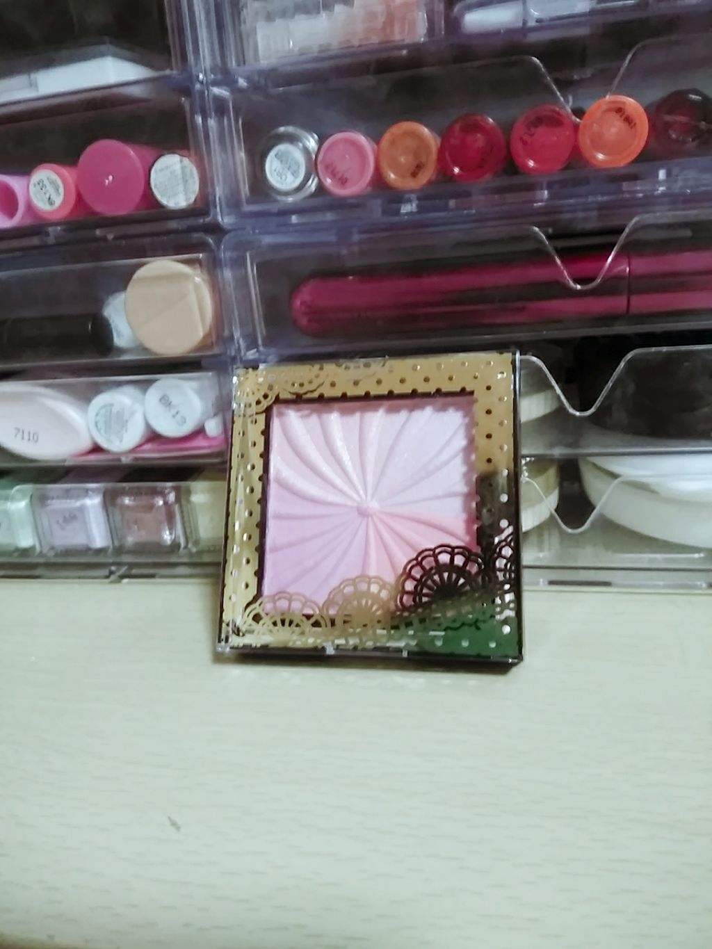 ミックスチークパウダー/DAISO/パウダーチークを使ったクチコミ（1枚目）