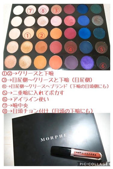 MORPHE  35V  STUNNING  VIBES/Morphe/アイシャドウパレットを使ったクチコミ（2枚目）